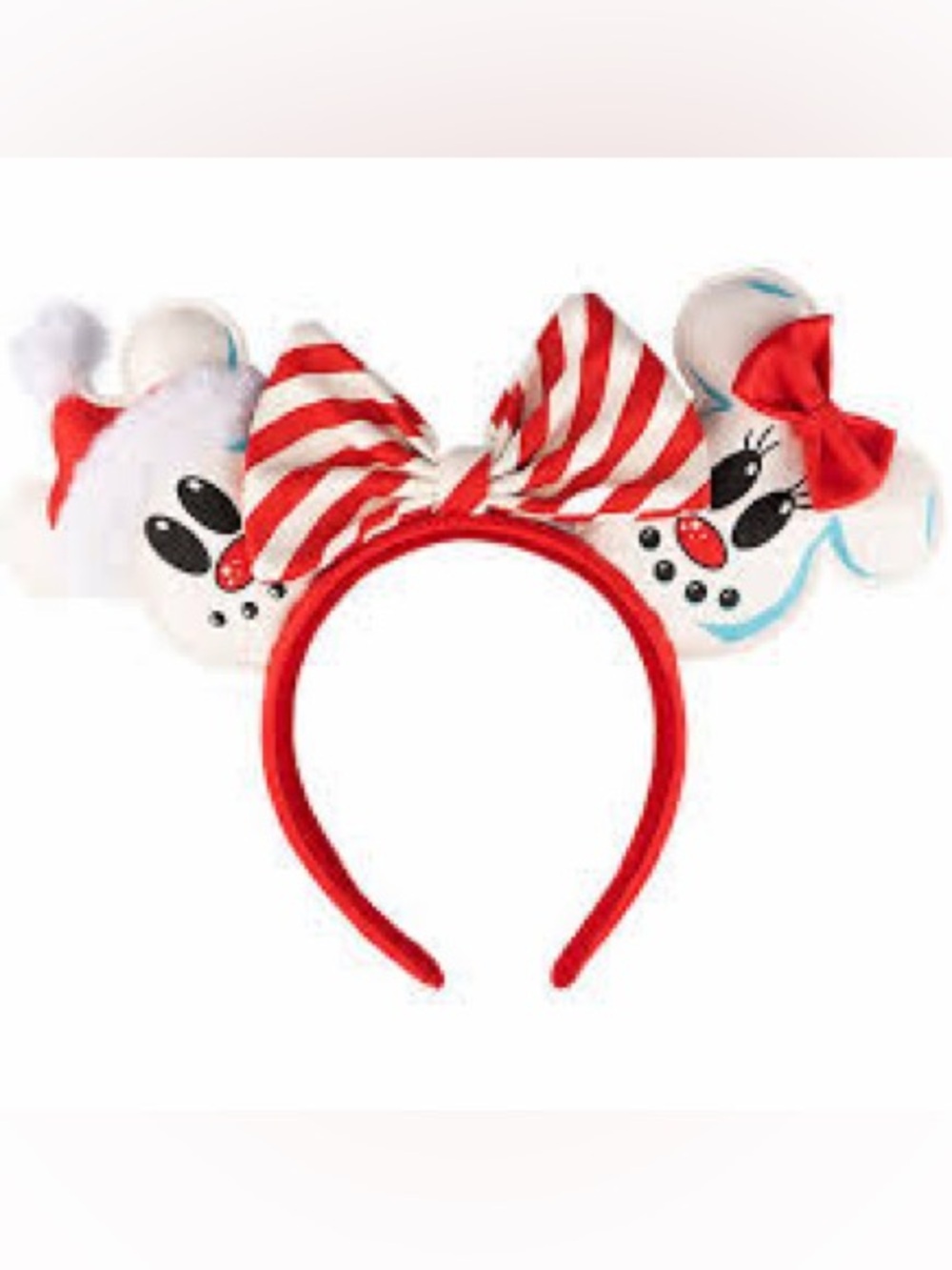 NEW Disney Loungefly Minnie & Mickey Snowman Ears